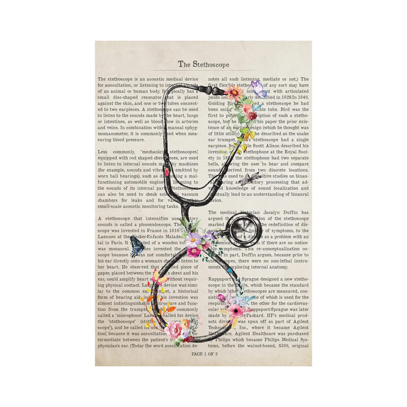 The Stethoscope by Aged Pixel - Wrapped Canvas Print, 66.04 cm H x 45.72 cm W x 3.175 cm D