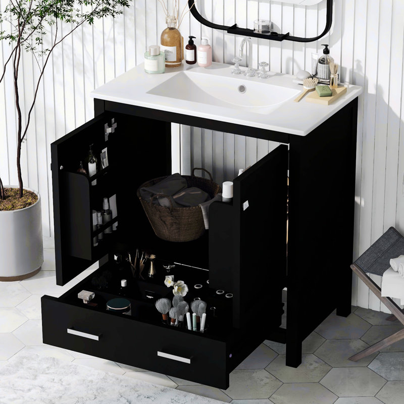 Rinat 30'' Single Bathroom Vanity with Top