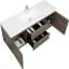 Meuble-lavabo flottant 60 po avec lavabo, meuble-lavabo mural moderne avec lavabo à surface solide et tiroirs à fermeture en douceur 60 po