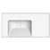 Scarabeo By Nameeks ML 19'' White/Chrome Ceramic Rectangular Bathroom Sink with Overflow