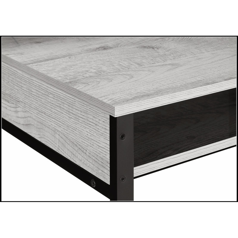 Bureau d'ordinateur contemporain avec tablettes de rangement, parfait pour le bureau à domicile et les petits espaces