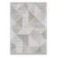 Tapis beige à motif géométrique moderne lavable à la machine Jahree Miles-450568169-467331315