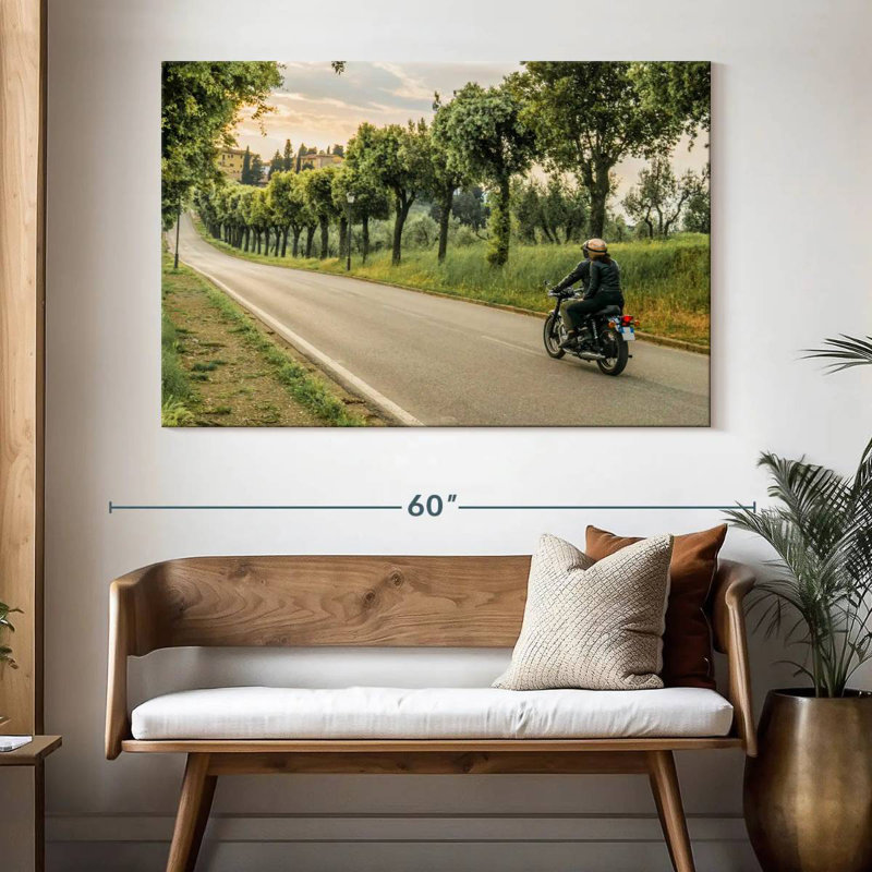 Couple faisant du vélo, H 34 po x l 51 po