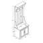 Cockerill Hall Tree 66cm Wide with Bench-24773417