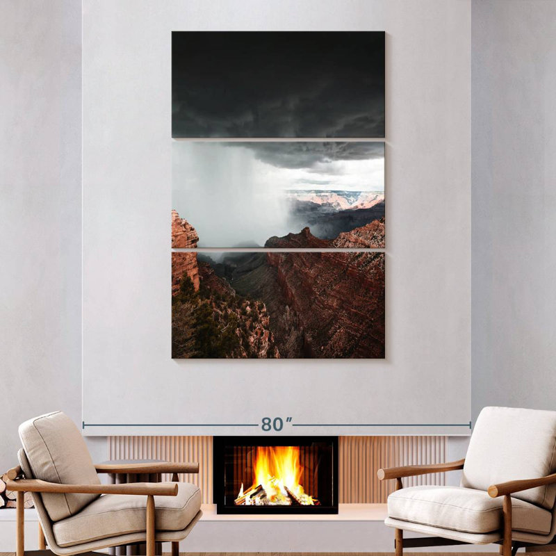 Nuage de tempête Alvord Grand Canyon, H 74 po x l 48 po