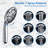 High-Pressure Rainfall Shower Head With 11-Inch Adjustable Arm - Vertical Flow Design For Spa-Like Bathing-113695272
