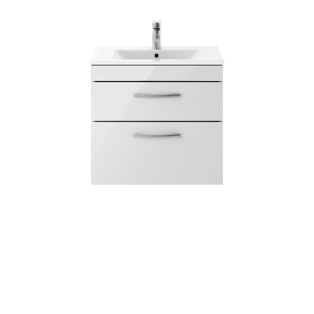 Athena 605mm Single Bathroom Vanity with Integrated Ceramic Basin