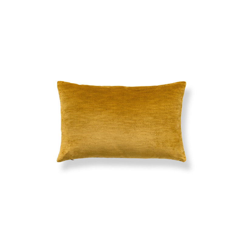 Wild Glamour Silk Pillow Cover & Insert, 14" H x 22" W, Rectangular, Ivory/Gold/Black/Glit Animal Print