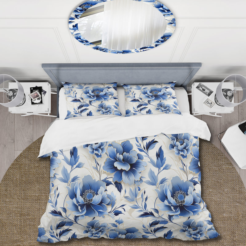Ensemble de housse de couette Ortrude, Housse de couette pour très grand lit et 2 très