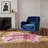 Pink Tiger Figured Woven Floor Carpet-1206036676