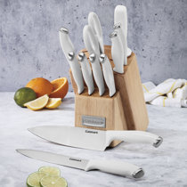 Melissa White Knife Set with Block B07FMHKHQC