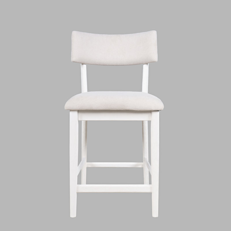 Tabouret de comptoir Beck, Blanc