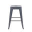 Ensemble de 4 tabourets de comptoir en métal sans dossier - 24 "tabourets de bar empilables industriels pour îlot de cuisine, bar et café-103719793-103719794-103719798