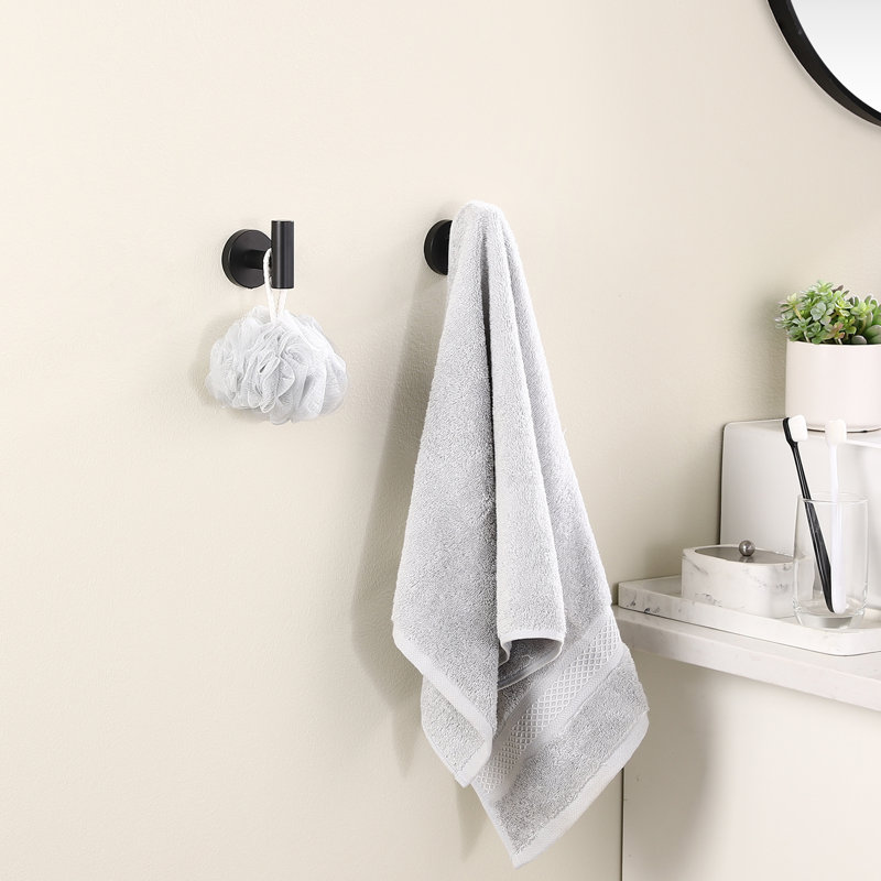 KES Bathroom Towel Hook Robe Hook Shower Kitchen Wall Mount SUS 304 Stainless Steel Matt Black