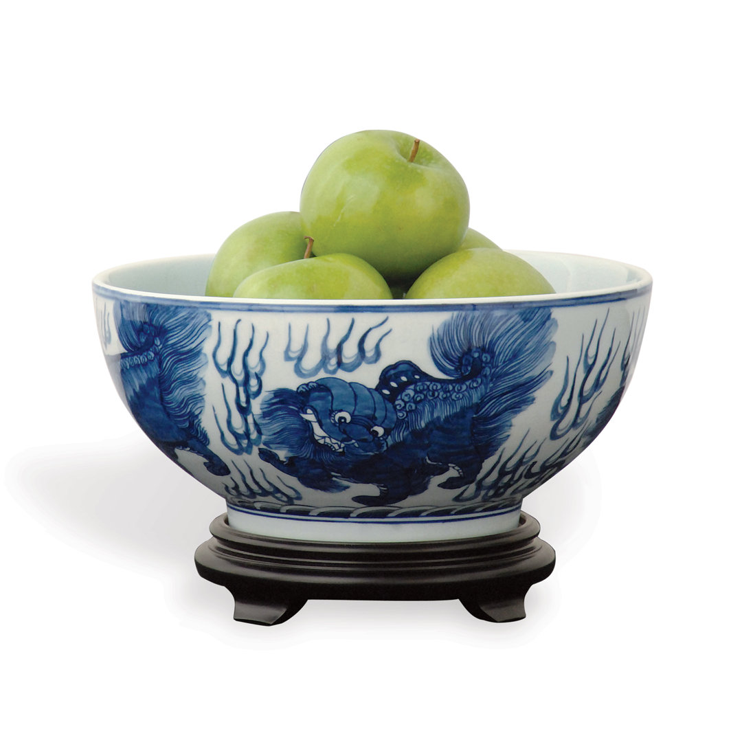 Chow Handmade Porcelain Decorative Bowl 1 Port 68