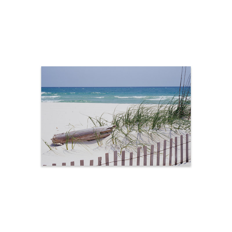 Clôture sur la plage, Alabama, Golfe du Mexique, États-Unis par Panoramic - non encadrée, impression