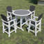 Ensemble de table de bar et de chaises haute en PEHD pour 5 personnes
