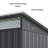 7.4 Ft. W X 5.3 Ft. D Metal Outdoor Storage Shed With Sliding Doors