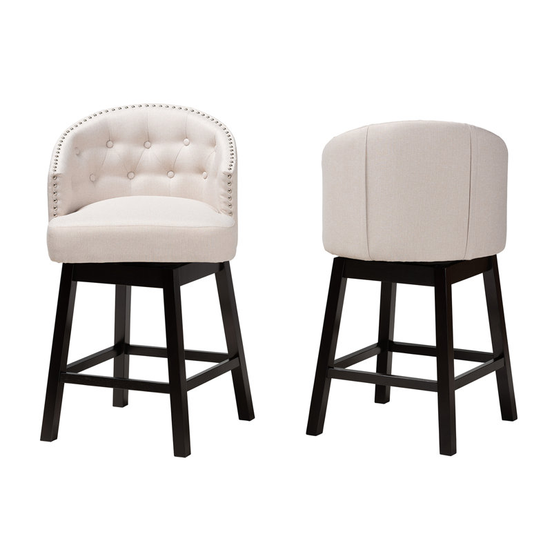 Tabouret de comptoir 27 po Yehiel, Beige