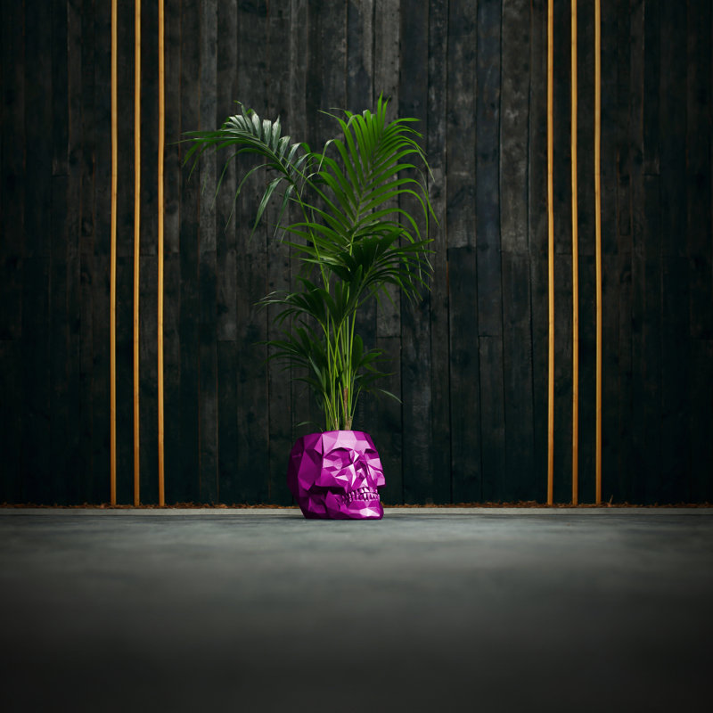 Handmade Pot Planter, Pink Metallic