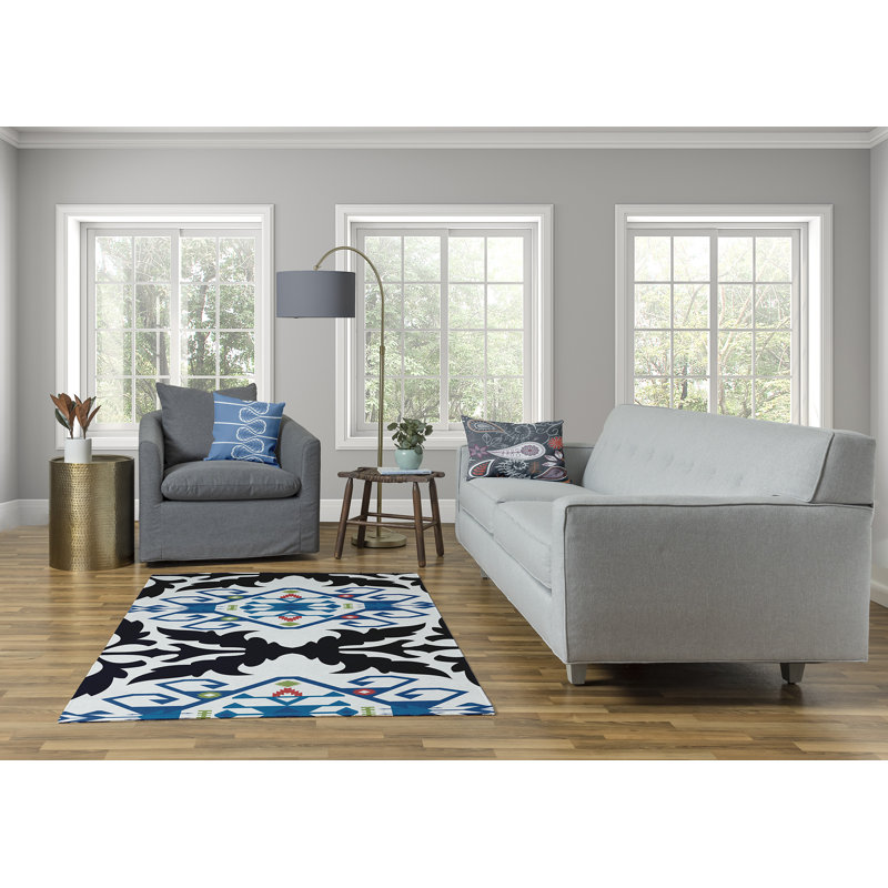 Tapis doux en chenille 109_Bombay Medallion, Rectangle 4 pi x 6 pi