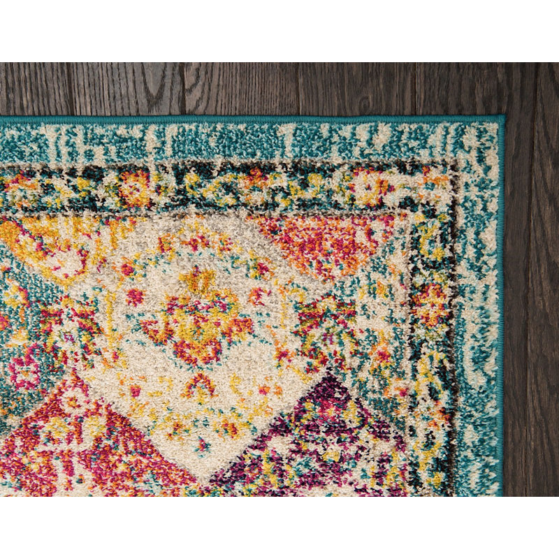 Galyean Abstract Indoor Rug, Rectangle 3'3" x 5'3"