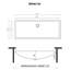 Ruvati 34 x 14 inch Stainless Steel Rectangular Bathroom Sink Undermount-2107131250