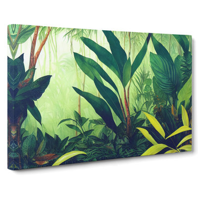 Watercolour Jungle Vol.3 - Wrapped Canvas Painting