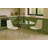 Glass Top Metal Base Dining Table-113430879