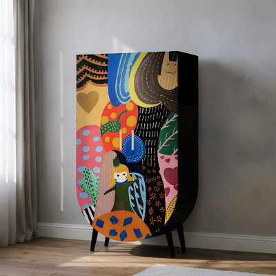Household independent retro style wardrobe