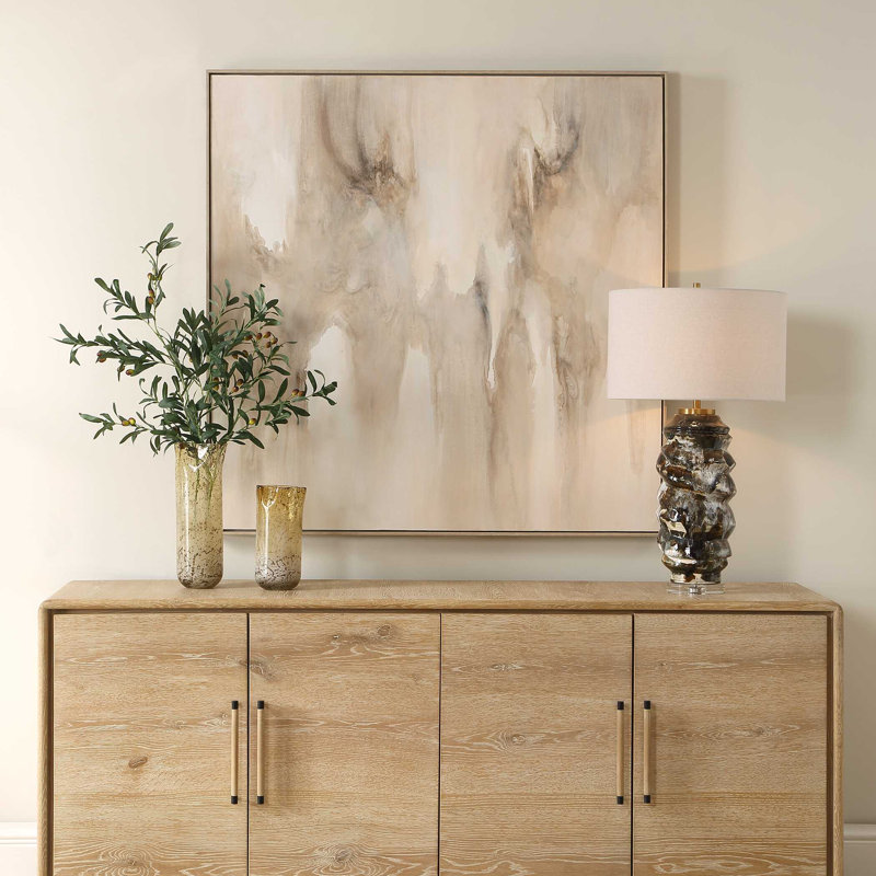 Uttermost Embark, toile abstraite peinte à la main