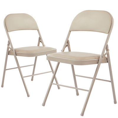 Chaises pliantes rembourrées en cuir, chaises pliantes robustes en métal, faciles à utiliser et à ranger, tant à l'extérieur qu'à l'intérieur, pour la maison, le bureau, la fête