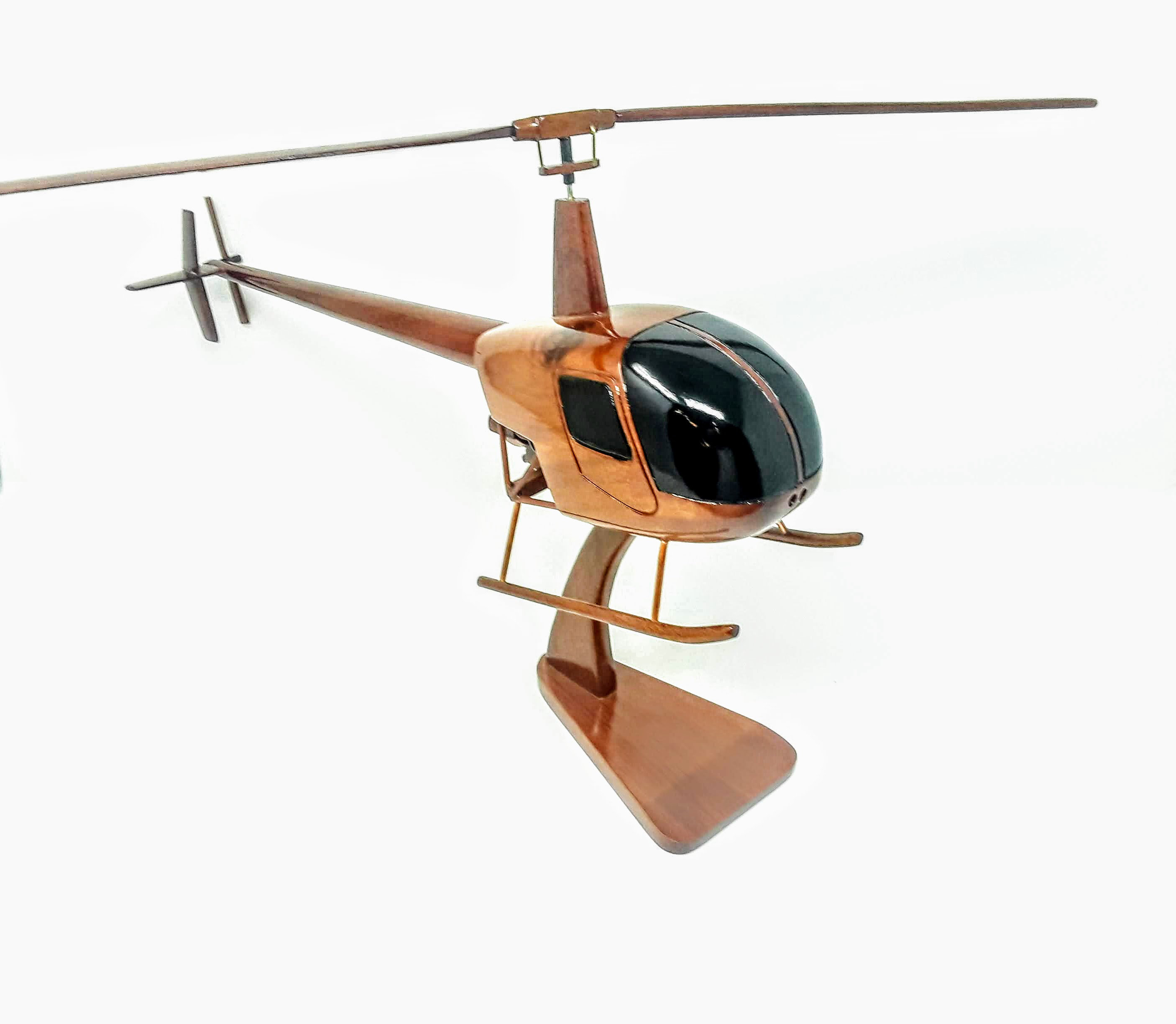 Wodden R22 Cockpit Winston Porter Carissima Wooden R22 Robinson Helicopter Model | Wayfair