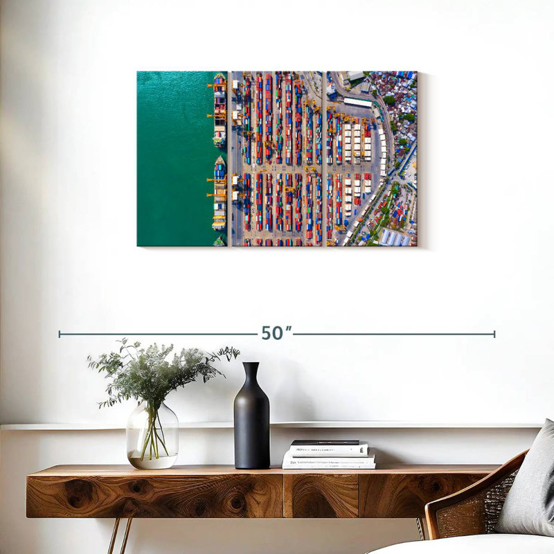 Mehar Container Port, 20" H x 33" W