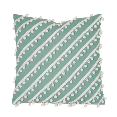 Outdoor Appliqued Reversible Throw Pillow