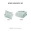 Ensembles de literie en velours de sherpa écrasé Cozy, édredon réversible pour lit double Aqua