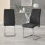 Edzard Double Pedestal High Gloss Dining Table Set with 6 Luxury Faux Leather Dining Chairs-1181685693
