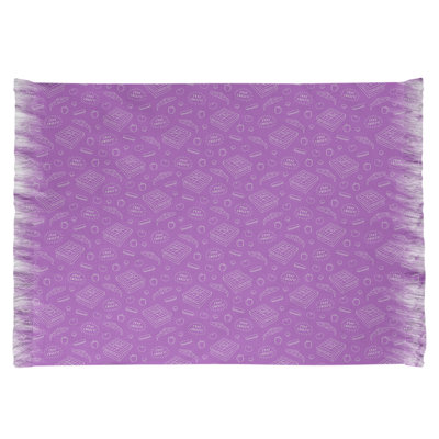 Mauve pizza Tapis décoratif