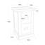 Pharsalia 35cm W Solid + Manufactured Wood Bedside Table-103620885-103620894
