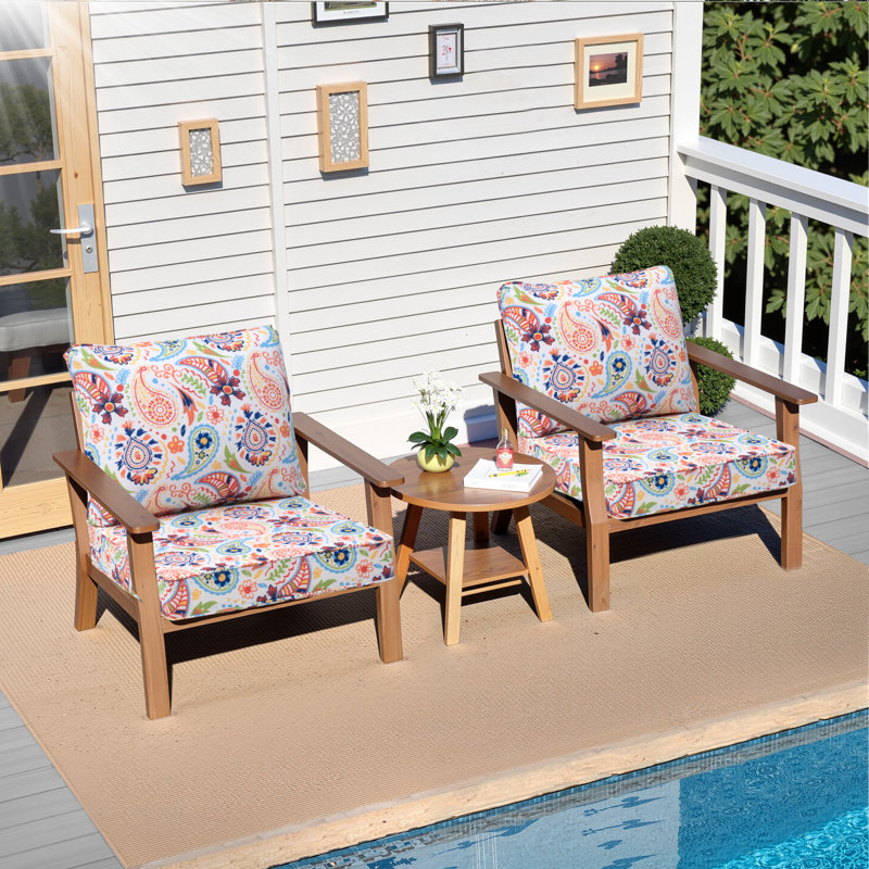 Coussin de siège / dossier extérieur 4,7 po Latitude Run®, Motif cachemire