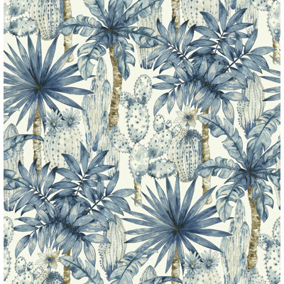 Cactus Emporium Botanical Peel And Stick Wallpaper Roll 20.5" W x 18' L