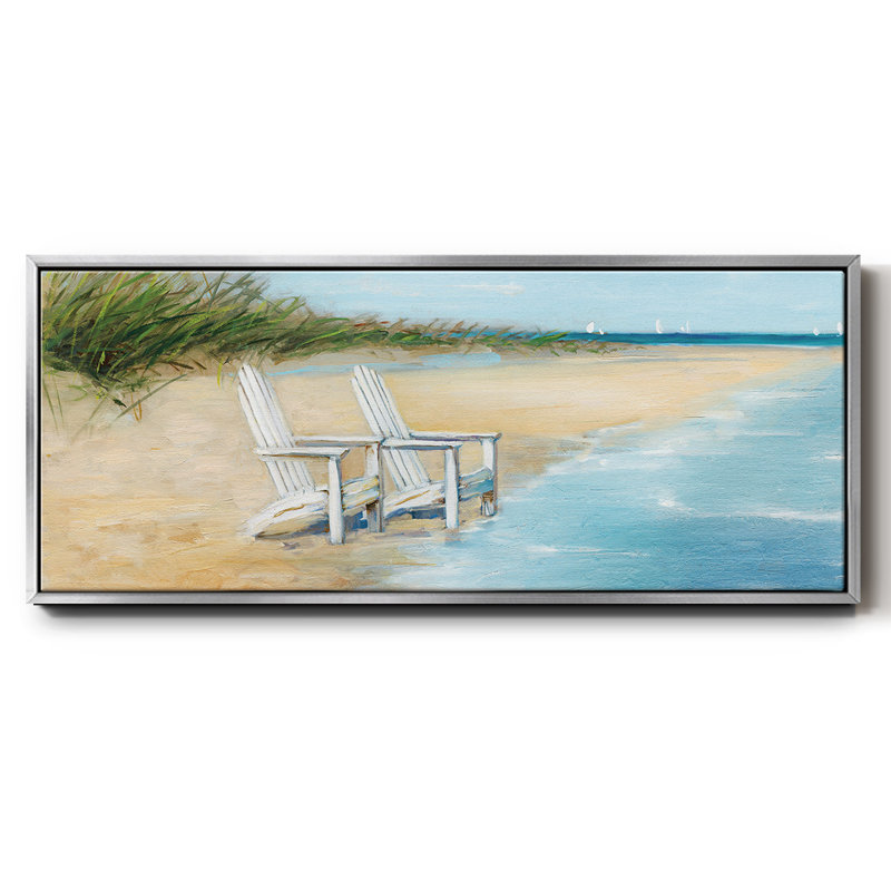 Water View II- Framed Canvas, 24" H x 60" W