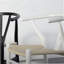 Fauteuil teint en blanc