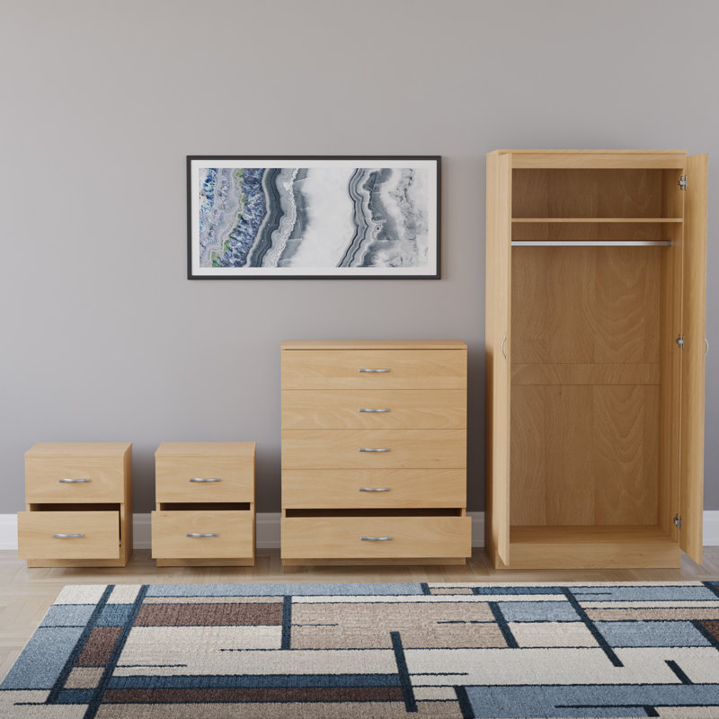 Maybery Piece Bedroom Set, Pine