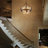 9-Light Dimmable 2-Tier Drum Water Glass Chandelier