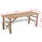 Tott And Eling 4 - Person Bamboo Wood Patio Dining Set with Rectangular Table