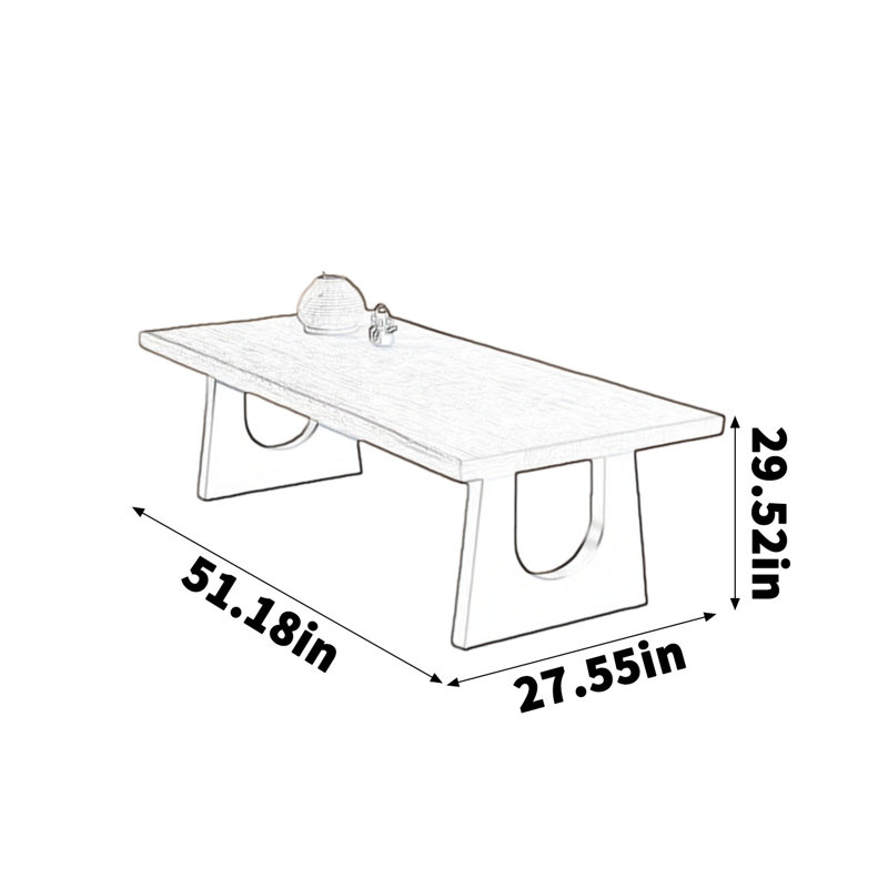 Bureau en pin naturel de style industriel, H 29,52 po x l 51,18 po x P 27,55 po