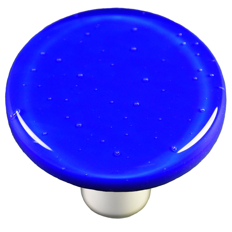 Poignée champignon de 1,5 po de diamètre Solids, Noir, Bleu cobalt profond