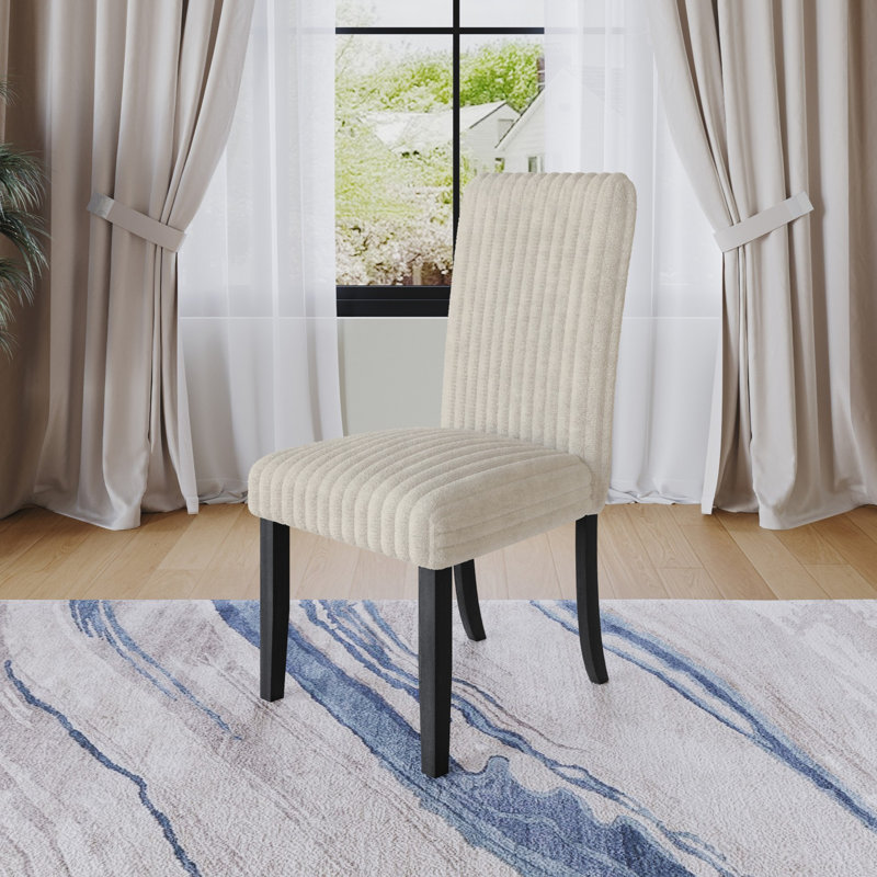 Chaise de salle à manger Guymon, Beige clair