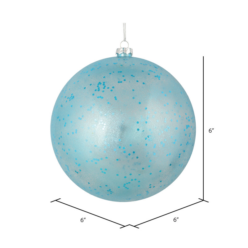 Boule scintillante transparente, Bleu pastel